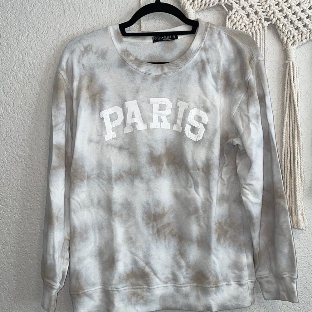 Tie Dye Paris Sweatshirt